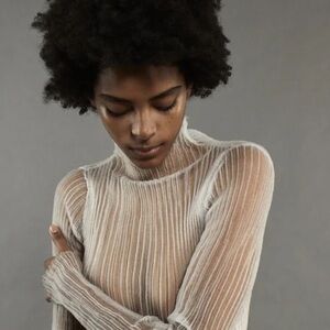 Aisling Camps White MODERN MIST TURTLENECK